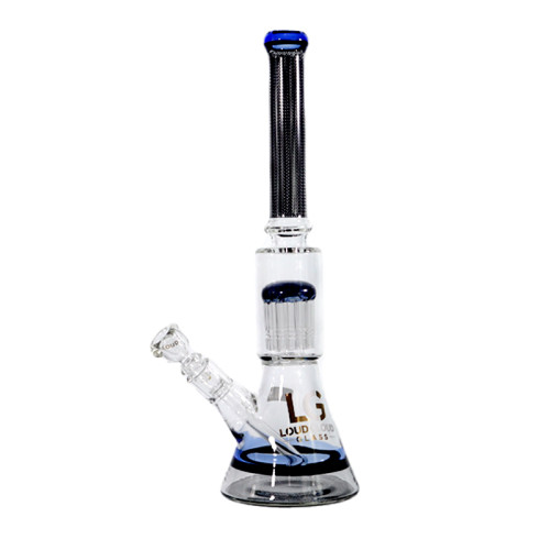 16 INCH LOUD CLOUD GLASS BEAKER BASE ARM PERCOLATOR WATER PIPE 824GM 